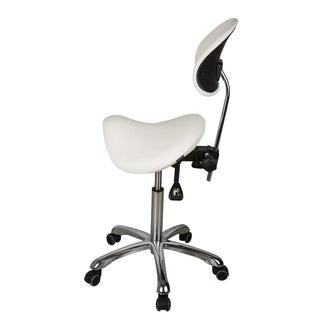 U-91025A Ergonomic Saddle Stool with Lengthened Back Support