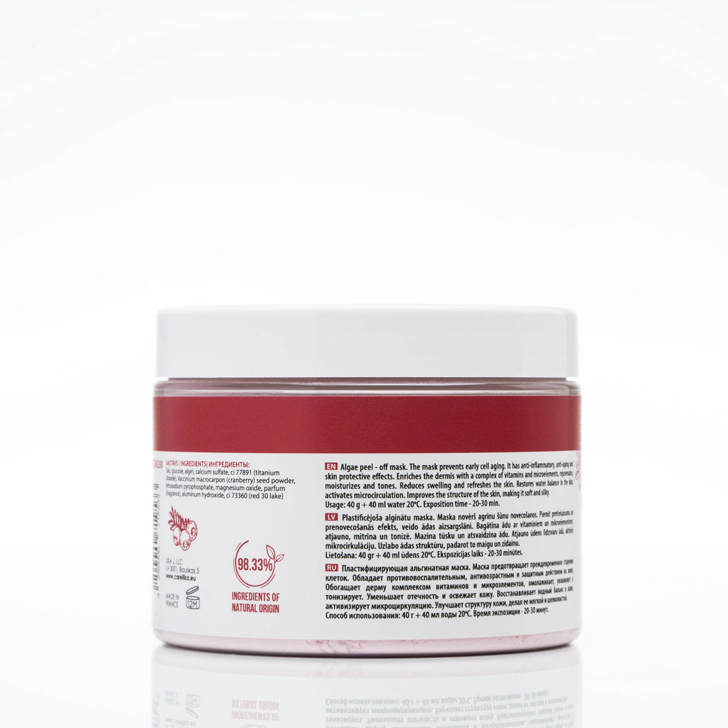 CARELIKA Algae Peel Off Mask Cranberry Extract with Glucose 200gr