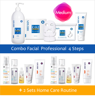 Ribeskin CO2 Carboxy Therapy - Combo 4 Step - Plus 10 Retail Products