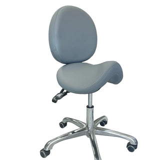 UC-9103 Ergonomic Saddle Stool with Back Support