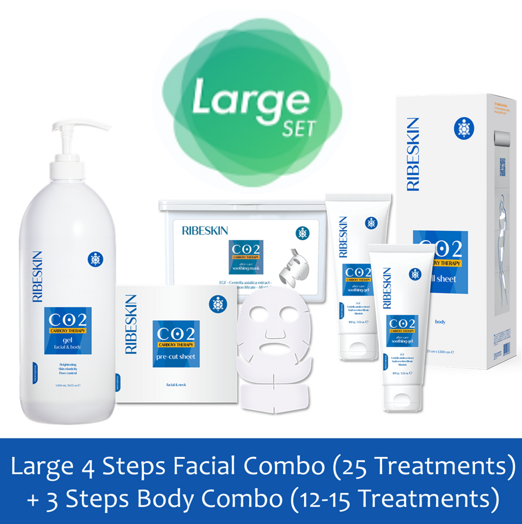 Large 4 Steps Facial Combo (25 Treatments) + 3 Steps Body Combo (12-15 Treatments)