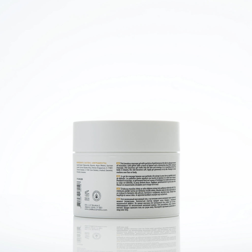 CARELIKA Luxury Gold Massage Gel - 99.5% natural 200ml
