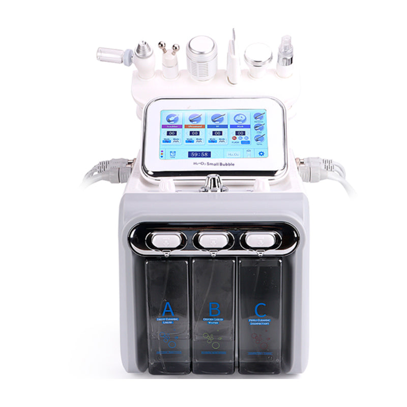 7 in 1 oxygen hydrafacial peel dermabrasion beauty machine with Led Mask Machine