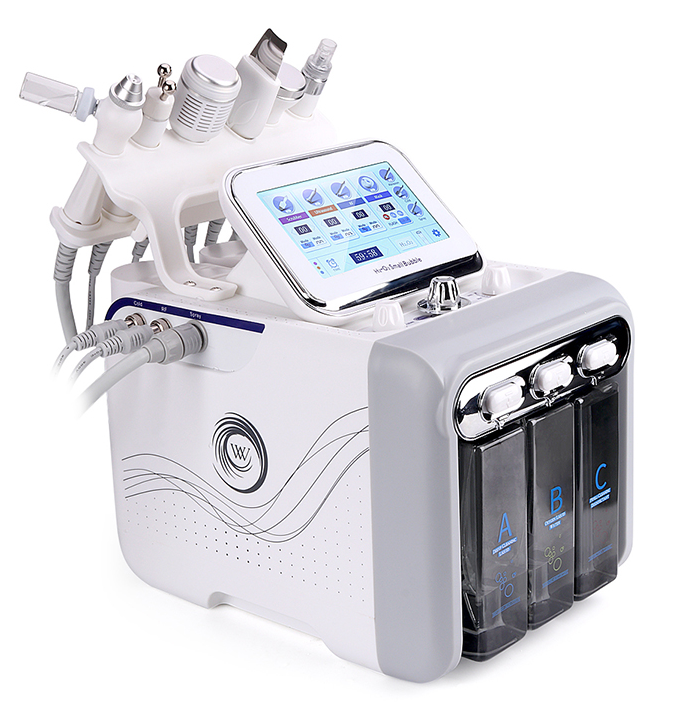 7 in 1 oxygen hydrafacial peel dermabrasion beauty machine with Led Mask Machine