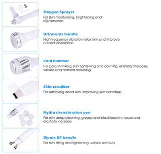 7 in 1 oxygen hydrafacial peel dermabrasion beauty machine with Led Mask Machine