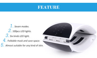 7 Colors Photon Therapy LED Light Foldable