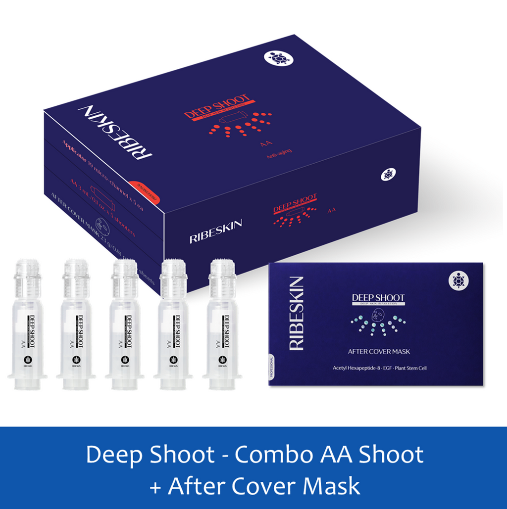 Ribeskin Combo DEEP SHOOT AA + MASK for effective Anti-Aging