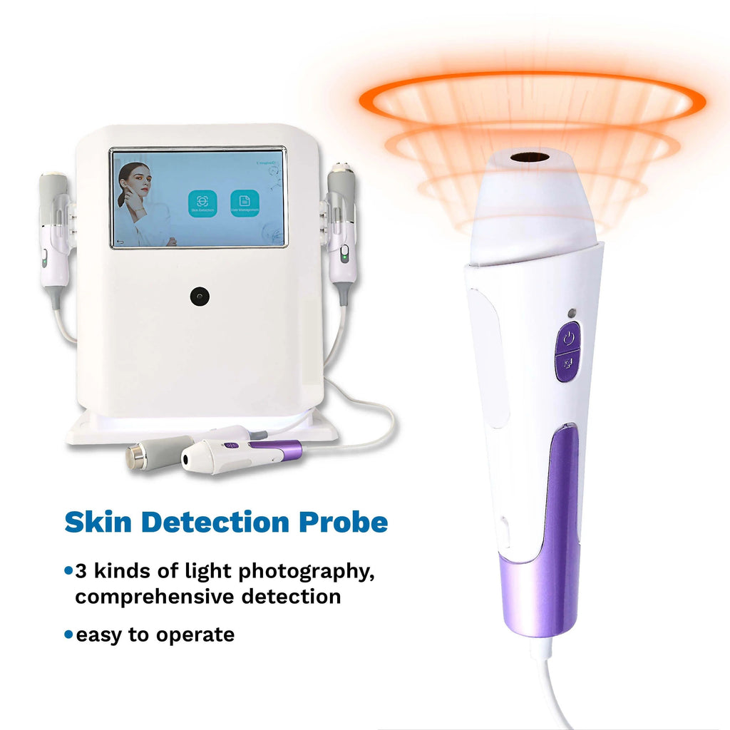 NEW 4 in 1 Oxygen Facial CO2 Bubble + RF + Ultrasound Machine + SCAN. Face Lifting and Whitening