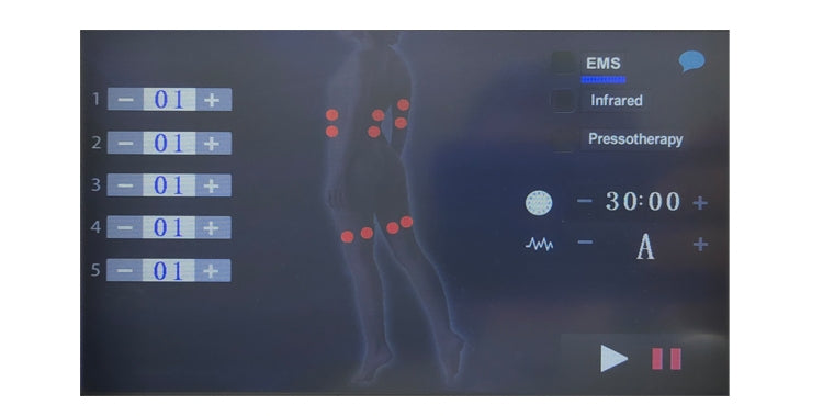 3 IN 1 Pressotherapy System Machine + EMS + Infrared