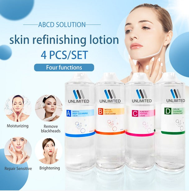 HydraFacial Skincare Face Liquids Serum Aqua Peel Solution 500ml A, B, C, D