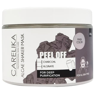 CARELIKA Active charcoal algae peel off shaker mask, 200g