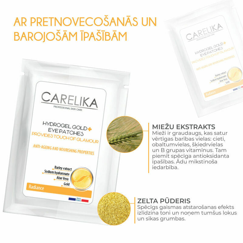 CARELIKA Hydrogel gold eye patches