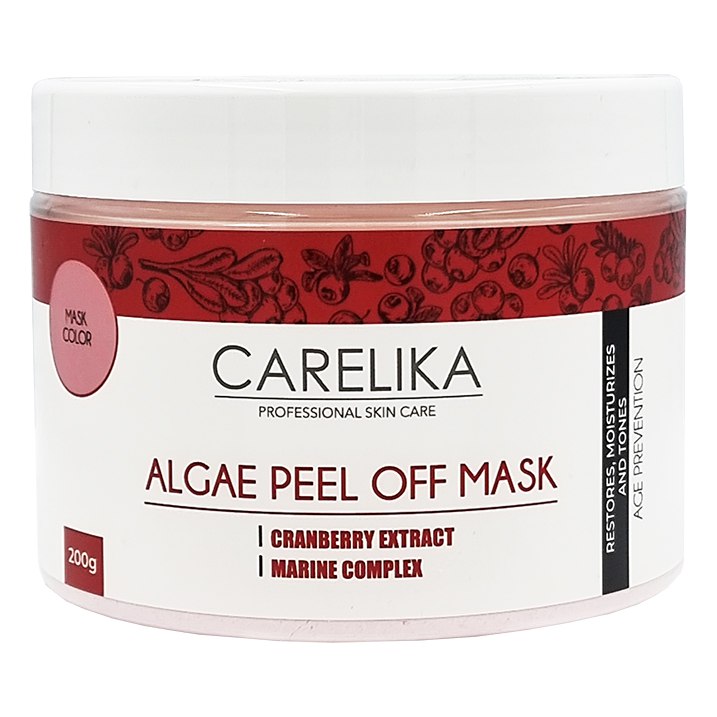 CARELIKA Algae peel off mask with cranberries, 200g